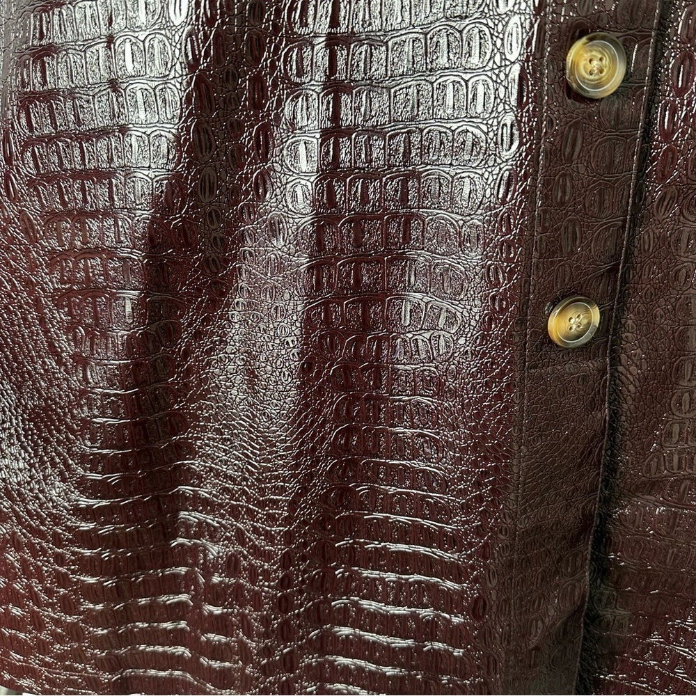 Rachel Comey Target 20W/22W Faux Leather Textured Pencil Skirt Chicory Coffee - Picture 5 of 11